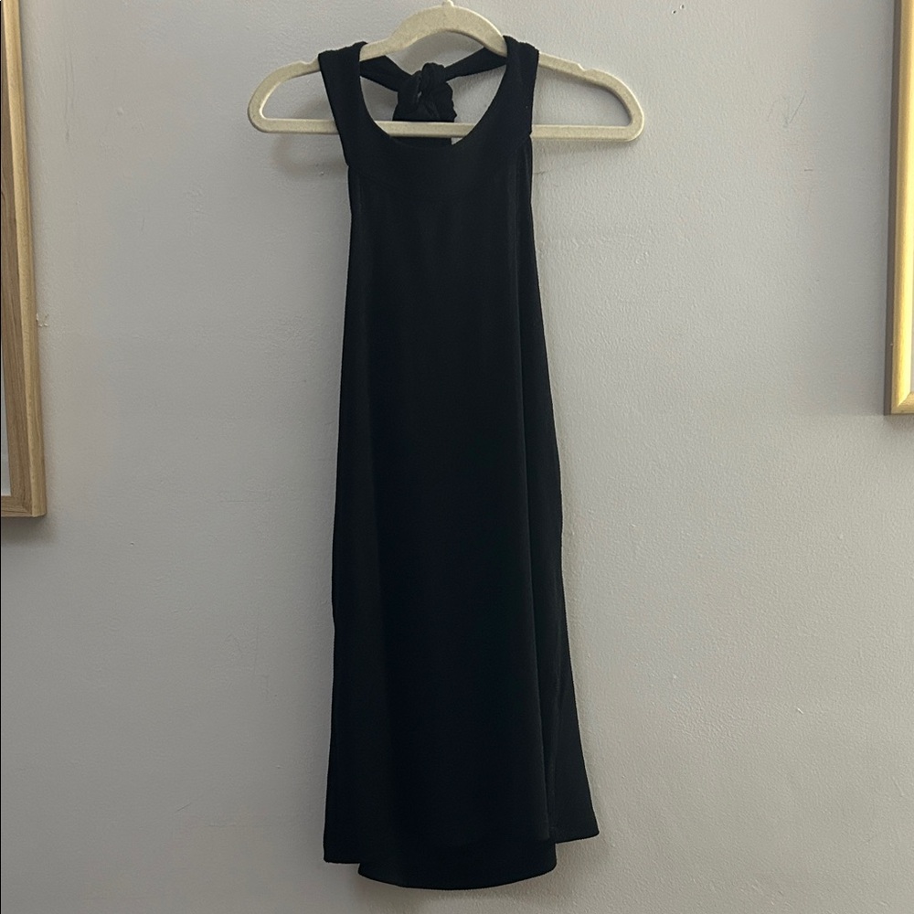 NWT Rita Mennoia Italy Black Chic Halter Sleeveless Blouse - size XS